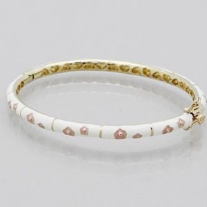 ✅NEW ARRIVAL➡️Ivory Flower 14k Gold Plated Bangle